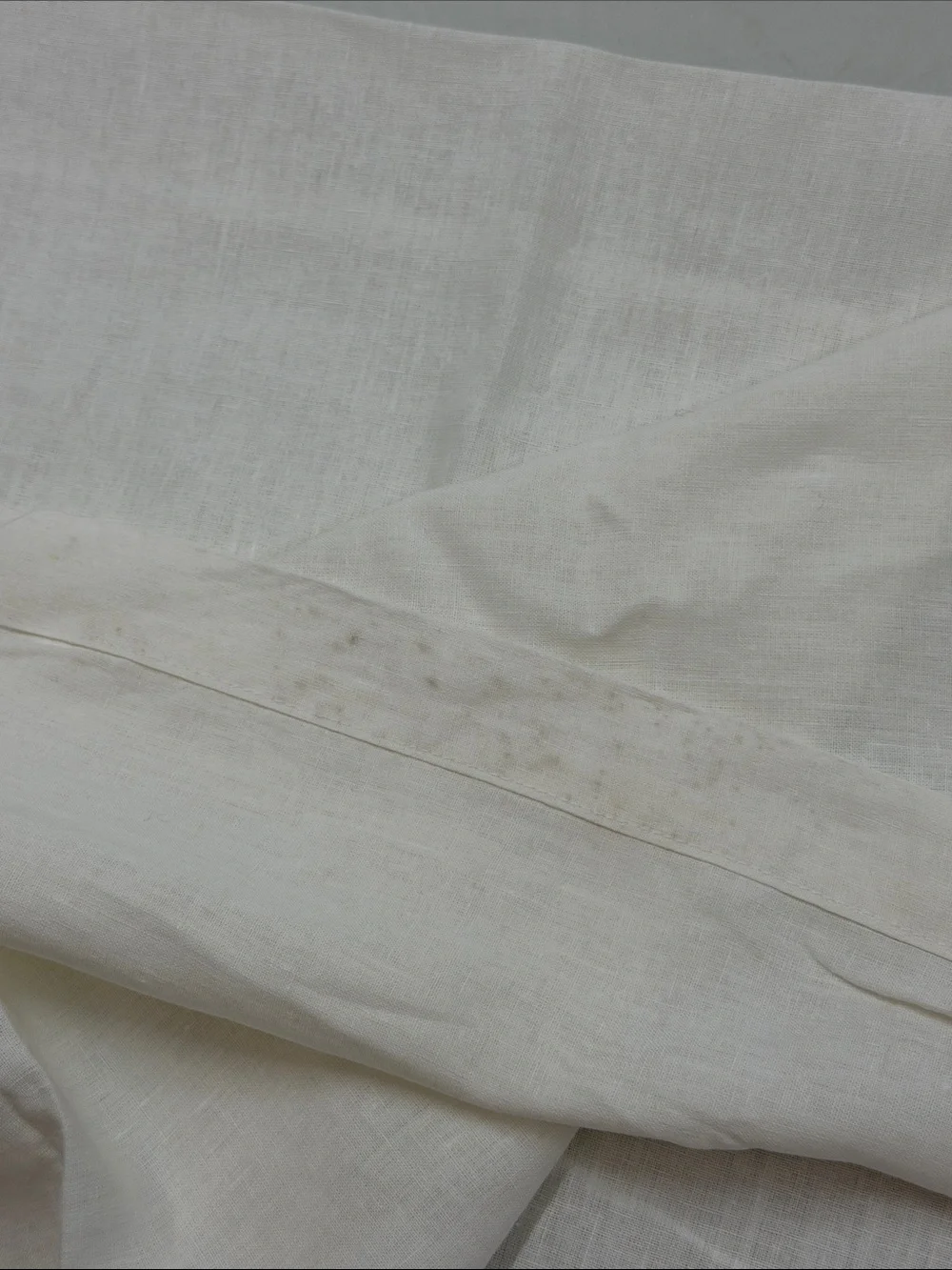 QUINCE European Linen Shower Curtain Ivory 9169